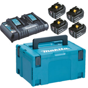 MAKITA (197626-8) POWERPACK 4x 5,0Ah/18V + DUBBELE SNELLADER