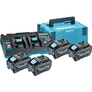 MAKITA (191U42-2) XGT POWERPACK 4x 5,0Ah/40V + DUBBELE SNELLADER